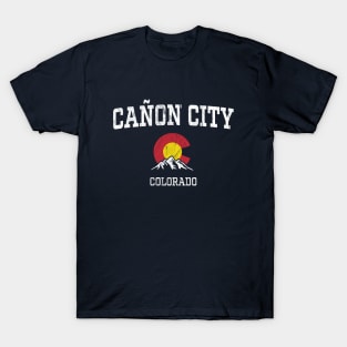 Canon City Colorado CO Vintage Athletic Mountains T-Shirt